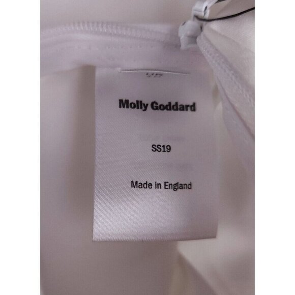 Molly Goddard Casual Cotton Pants Size UK 10 US S Womens White NWT - Picture 11 of 13
